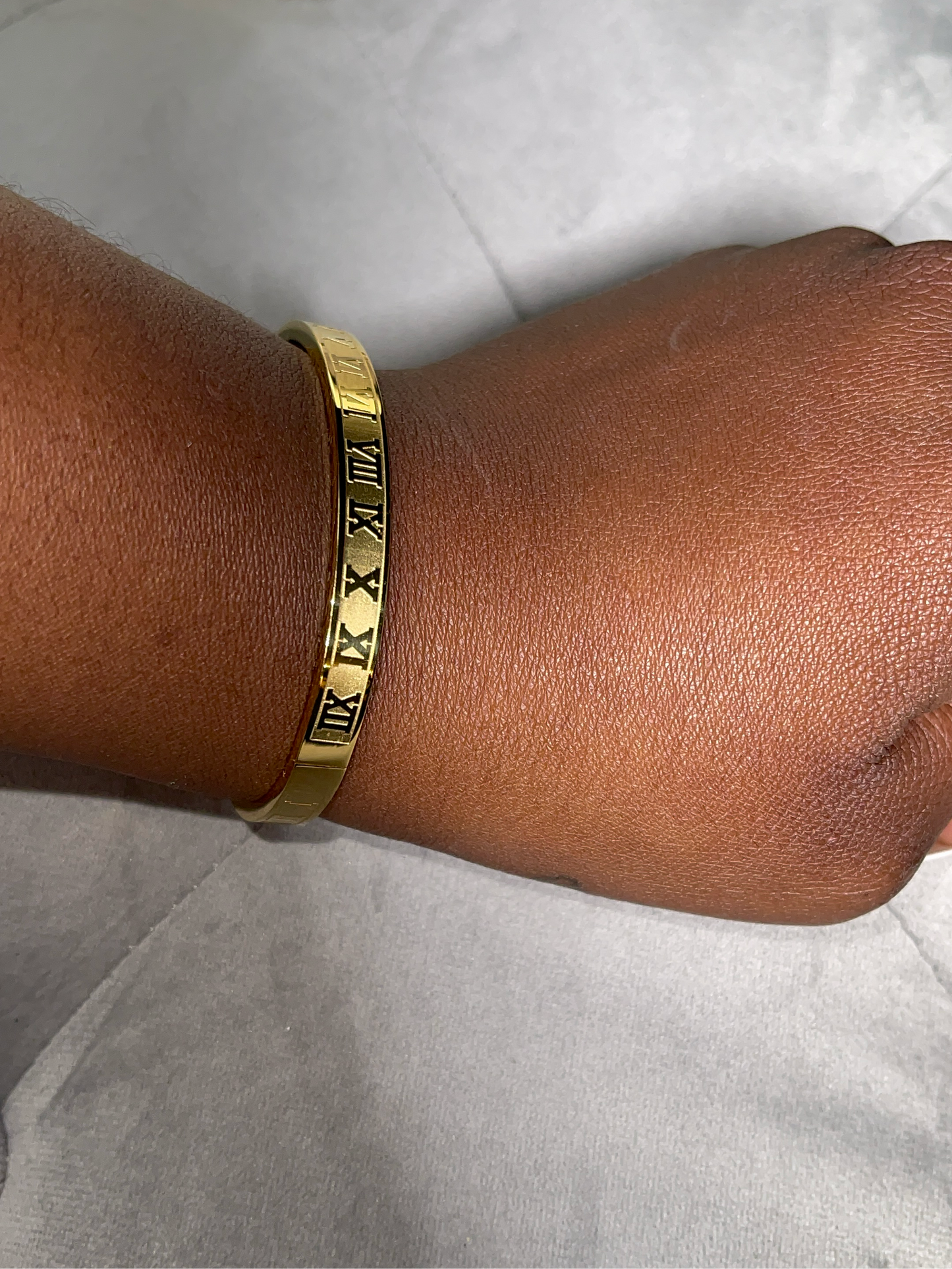 Roman Numeral Gold Bracelet