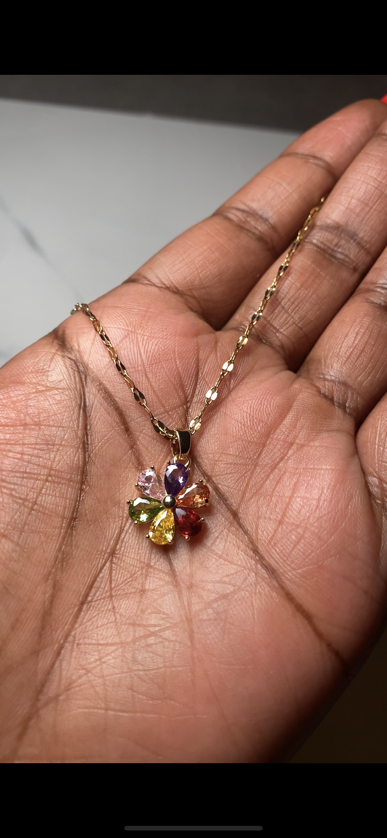 Colorful Flower Necklace